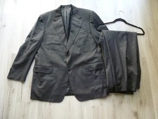 Canali Suit Mens 58 Regular Gray 100 Wool 2 Piece Single Breasted Italy READ 