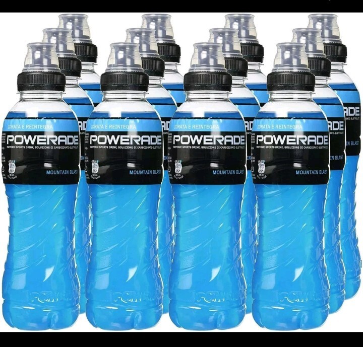 12 bottiglie POWERADE Cl 50 ml 500 pet MOUNTAIN BLAST