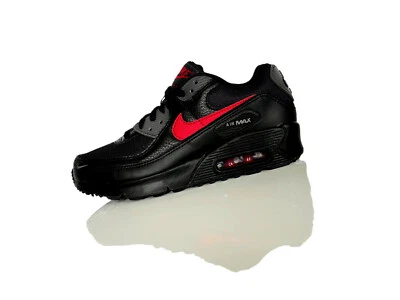 NIKE AIR MAX 90 NN -Iron Gym Red- Sneaker schwarz/rot Gr.38