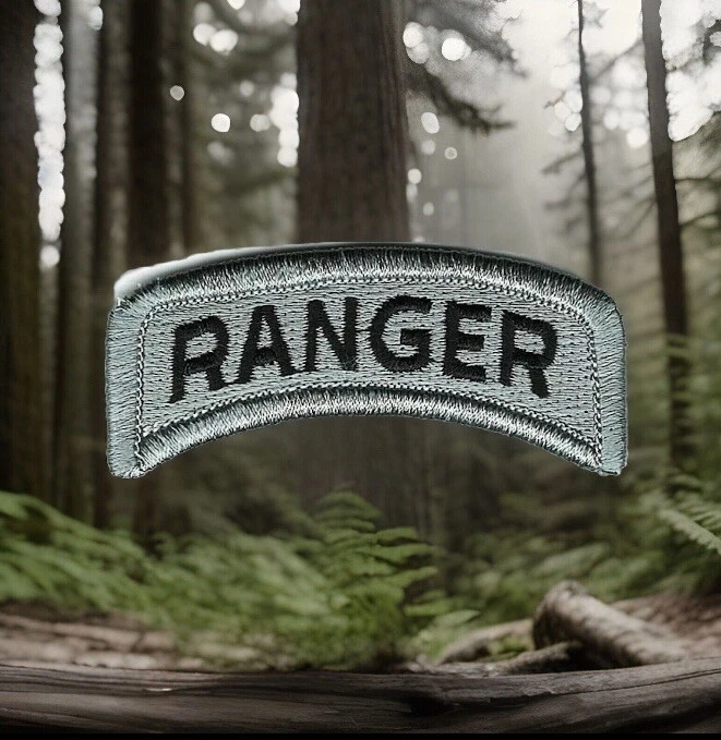 Grey Gray Black Ranger Tab Patch Fits For VELCRO® BRAND Loop Fastener - Image 3 of 4