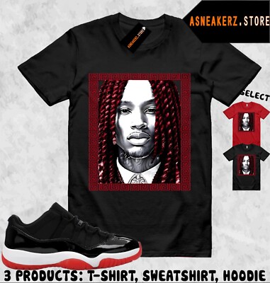 Tee Shirt Matching AJ 11 Low Bred 2025 To Match Sneaker King Von T-Shirt 