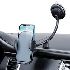 Cell Phone Holder Long Arm Dashboard Windshield Car Phone Holder Anti-Shake S...