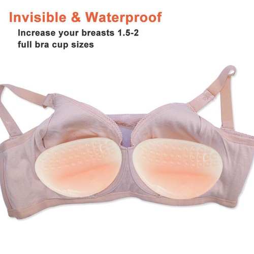 Invisible Silicone Gel Breast Enhancers Push up Bra Inserts Pads Chicken Fillets - Picture 7 of 9