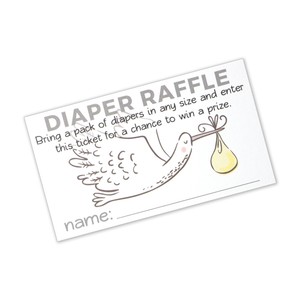 Diaper Raffle Tickets Insert Cards For Baby Shower Card Size 3 5 Diaper Raffle Tickets Insert Cards For Baby Shower Card Size 3 5