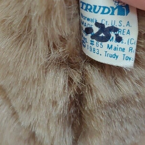 Vtg Trudy Cincinnati Reds Bear Plush Red Jacket 1983 Baseball MLB Souvenier - Picture 7 of 7