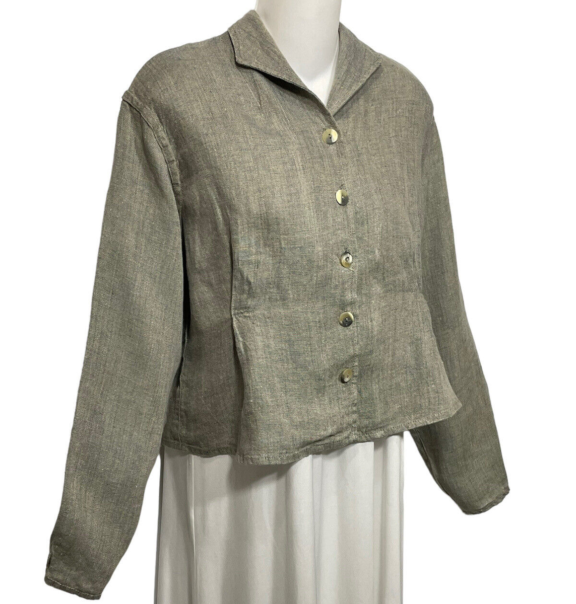 90s FLAX by Jeanne Engelhart shirt USA製 90s FLAX by Jeanne