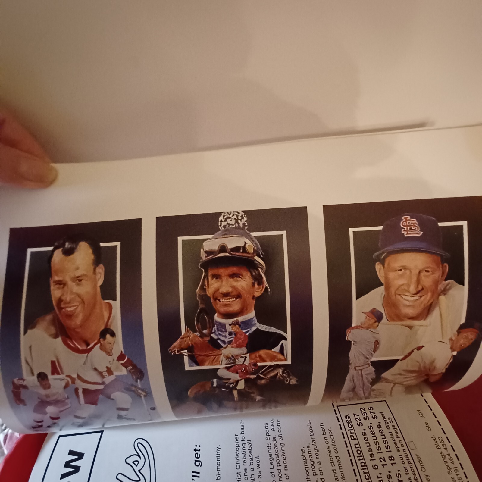 1991 March/April Legends Sports Memorabilia Price Guide Magazine/Book