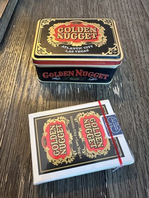 Vintage Golden Nugget Casino Playing Cards (Sealed) W/ Tin MINT