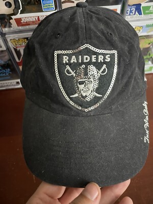 Las Vegas Raiders Oakland Women’s Straoback Hat Cap 47 Brand “Just Win  Baby”