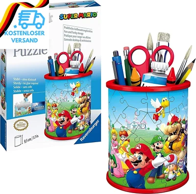 BESUCHE DEN RAVENSBURGER-STORE Ravensburger 3D Puzzle 11255 - Utensilo Super Mario - Stiftehalter Für Super Mar