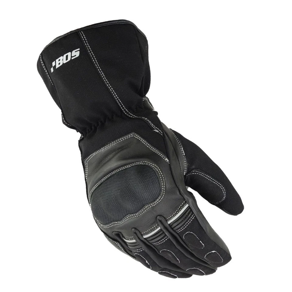 LEATHER POINT Winter Leder Motorrad Handschuhe Wasserdicht Thermo Leder Handschuhe Schwarz Neu