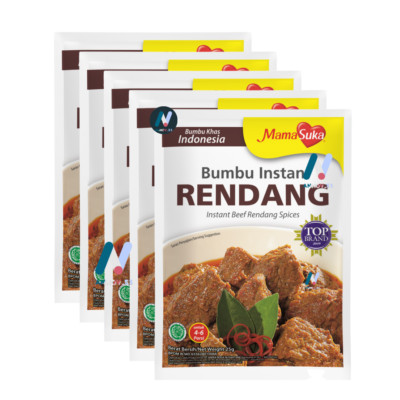 MAMA SUKA Bumbu Rendang Java Curry Instant Spice Seasoning Paste Halal 5X 25gr