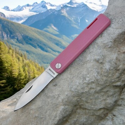 Folding Knife | Baladeo Papagayo Lockback Knife Stainless Steel Blade - Pink