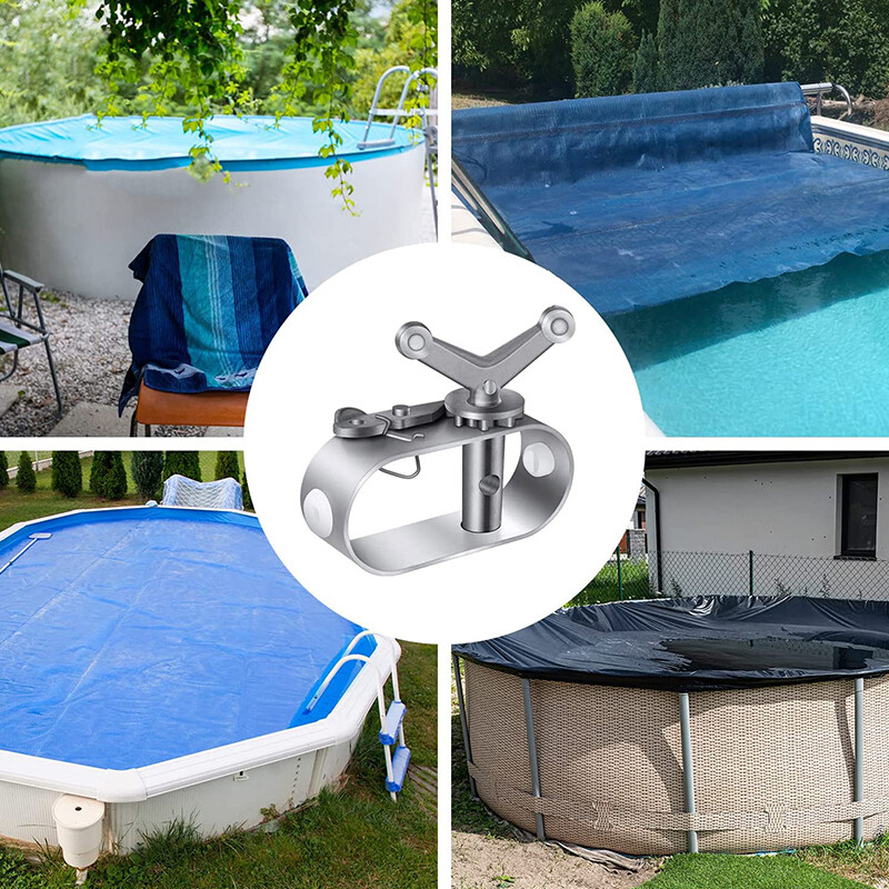 Pool Cover Cable Winch Kit For Above Ground Swimming Pool,Plastic