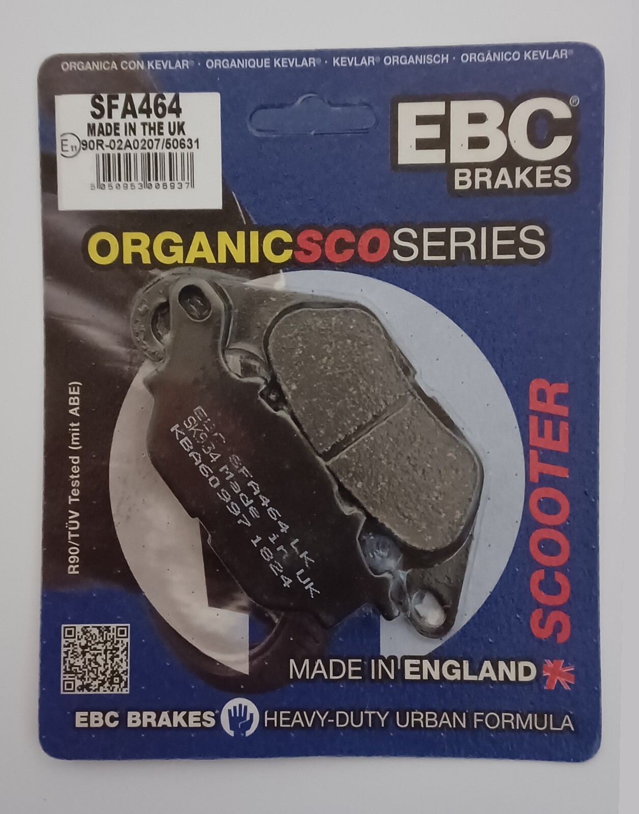 EBC Organic FRONT Disc Brake Pads Fits YAMAHA XC125 E VITY (2008 to 2013)