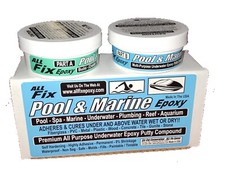 All-Fix H2O POOL  MARINE Repair Epoxy Putty PREMIUM Adheres To All Surfaces USA
