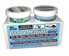 Pool Epoxy Putty - Underwater / Above Repair Tile Concrete Fiberglass Cement H2O