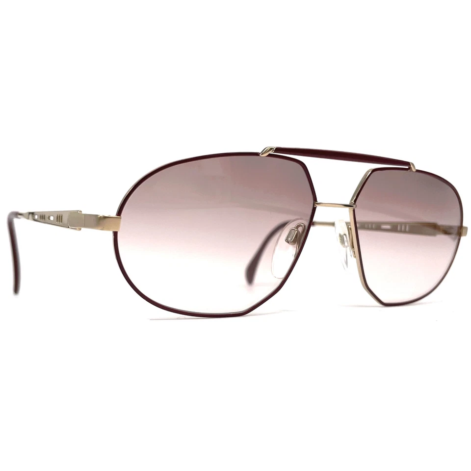 NOS vintage SILHOUETTE M 7136 sunglasses - 80s Austria - Large - ORIGINAL - Gold - Bild 4 von 4