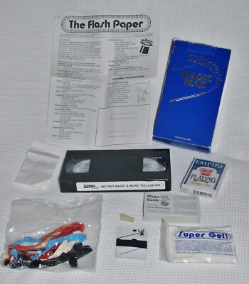 RARE! MAGIC MAX Instant Magic & More You Can Do VHS #2 COMPLETE KIT: card tricks