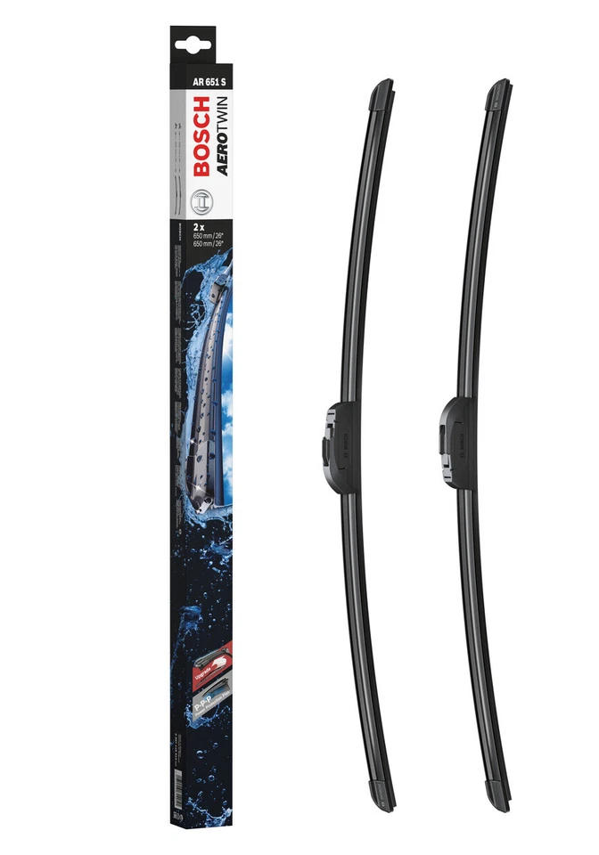 Bosch Balais d'essuie-glace plats AVANT Aerotwin AR651S L=650/650mm - 1 paire - Photo 1/4