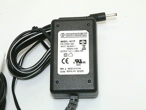New Orthofix AC Adapter Power Supply Cord Plug Model 4017F, 14v 0.85A, - Picture 2 of 5