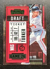 2020 Panini Contenders Draft Ticket Green Trea Turner #79 41/299