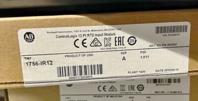 Brand factory seal Allen Bradley 1756-IR12 SER A Fast shipping