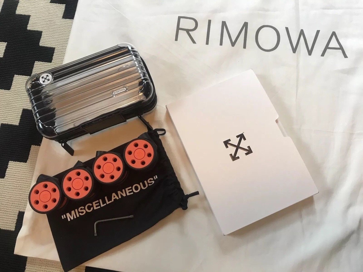 RIMOWA Off-White Transparent Multiwheel Suitcase NEW Virgil RIMOWA Off-White Transparent Multiwheel Suitcase NEW Virgil