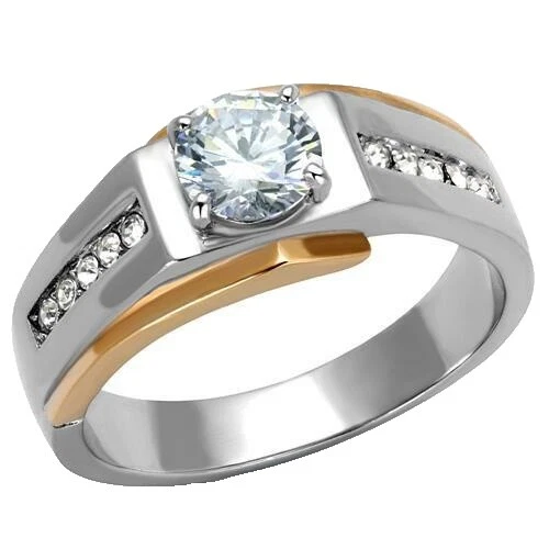 Band Rings for Men Stone 13 Ring