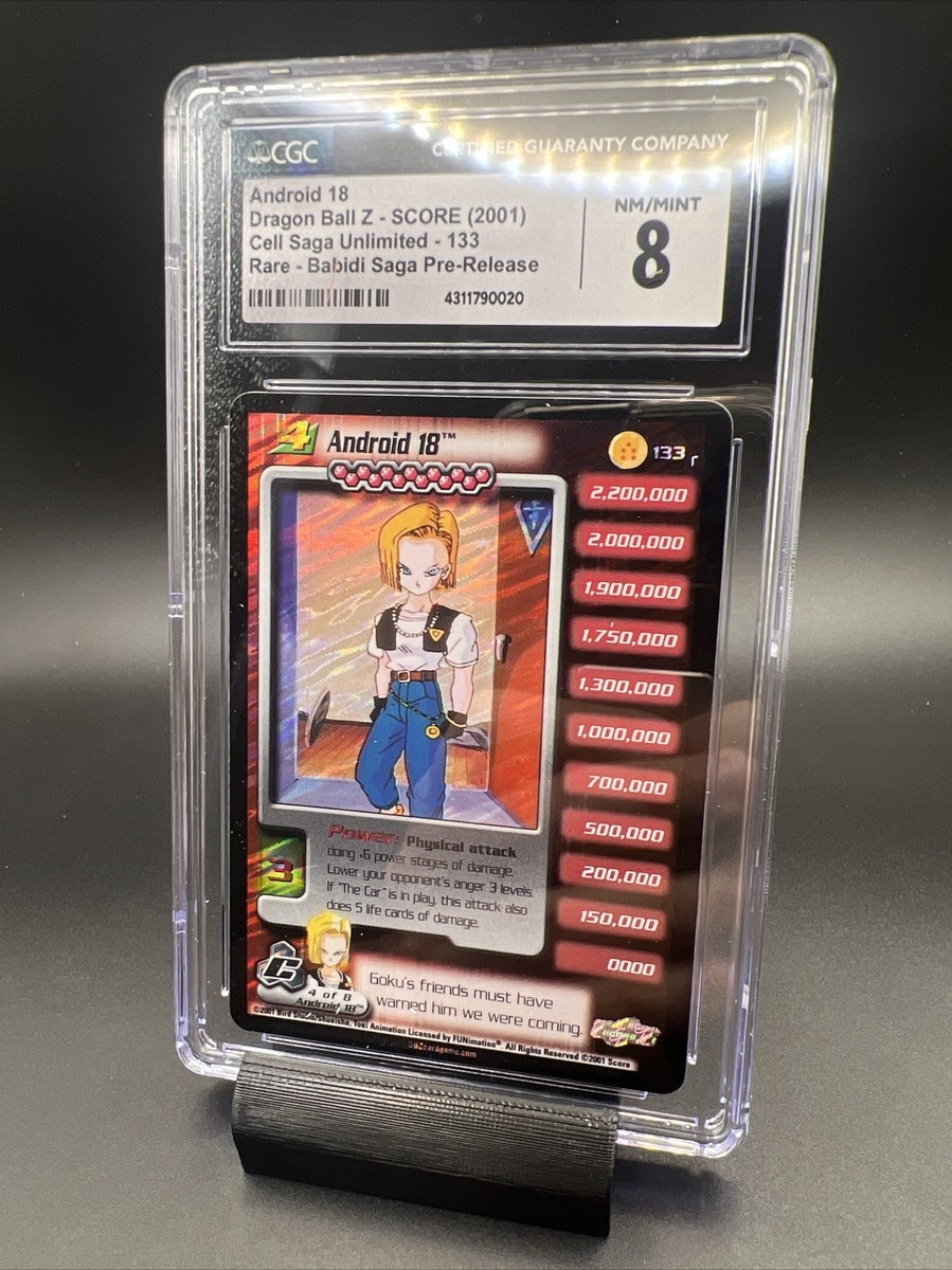 Android 18 Lv 4 Rare Foil Cell Saga CGC 8 Near Mint Score Z | eBay