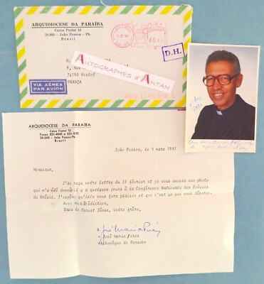   José Maria PIRES 1981 Joao Pessoa Bishop letter Brazil Brazil PARAIBA