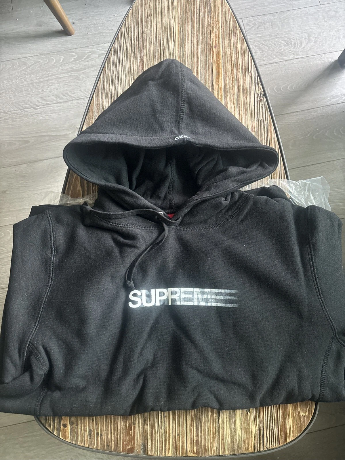 Sweat à capuche Supreme Motion Logo Medium SS20 noir sweat à capuche boîte logo Deadstoc