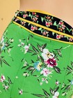 FULL LENGTH WRAP SKIRT / 7TH AVENUE/ KELLY GREEN  W FLORAL  TRIM /LINED / SIZE S — photo 9