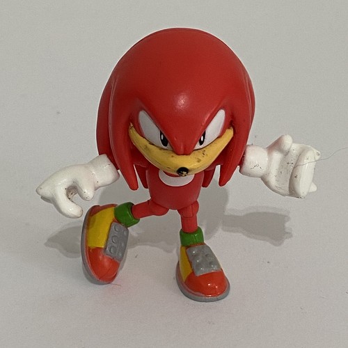 Sega Sonic Action Figure Sonic The Hedgehog Knuckles 2.5” Tomy Great Condition - Picture 8 of 8
