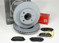 Zimmermann Bremsscheiben 256 Mm BremsbeläGe Vorne FüR Hyundai Accent Iv