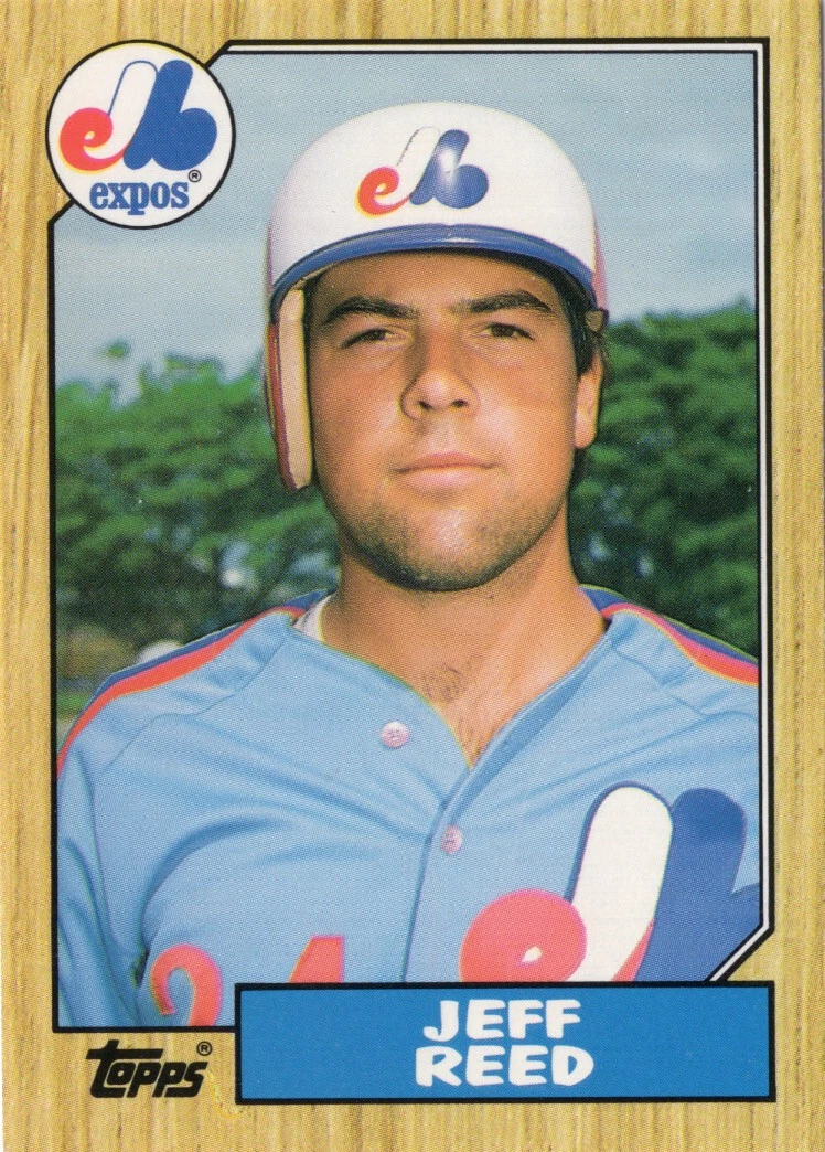 Jeff Reed 1987 Topps Traded Baseball card #100T Montreal Expos