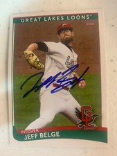 Jeff Belge Signed Card 2021 Great Lakes Loon Team Card Got Signed In Person