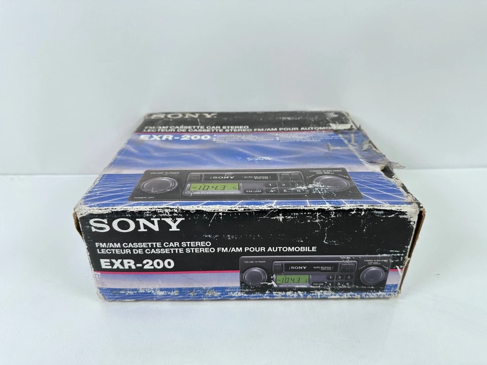 (NEW) Vintage Sony EXR-200 FM/AM Cassette Car Stereo - Image 2 of 4