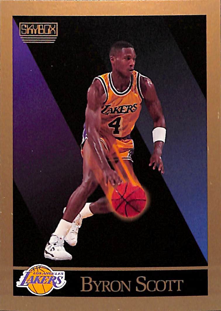 1990 SkyBox  Byron Scott #140   Los Angeles Lakers