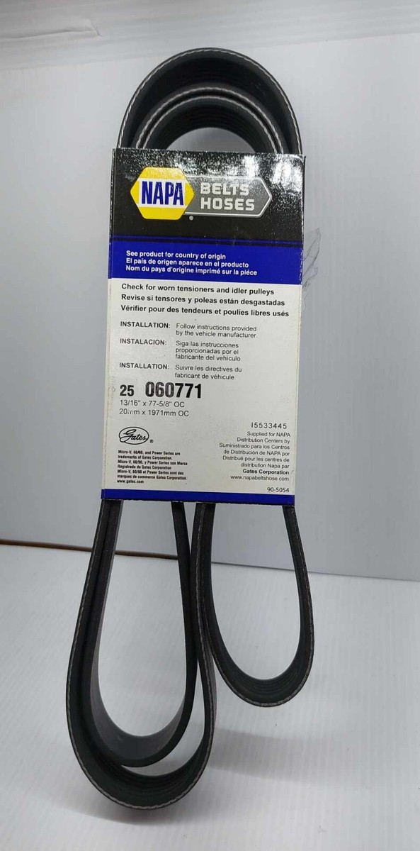 Napa Micro-V 25 060771 Automotive V-Ribbed Belt (Standard) K06 13/16