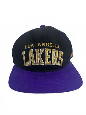 Vintage 90's LA Lakers Starter Snapback Wool Cap Autographed By Byron Scott #4 