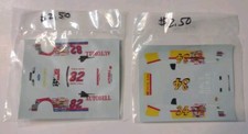 Slot Car Decal Sheets