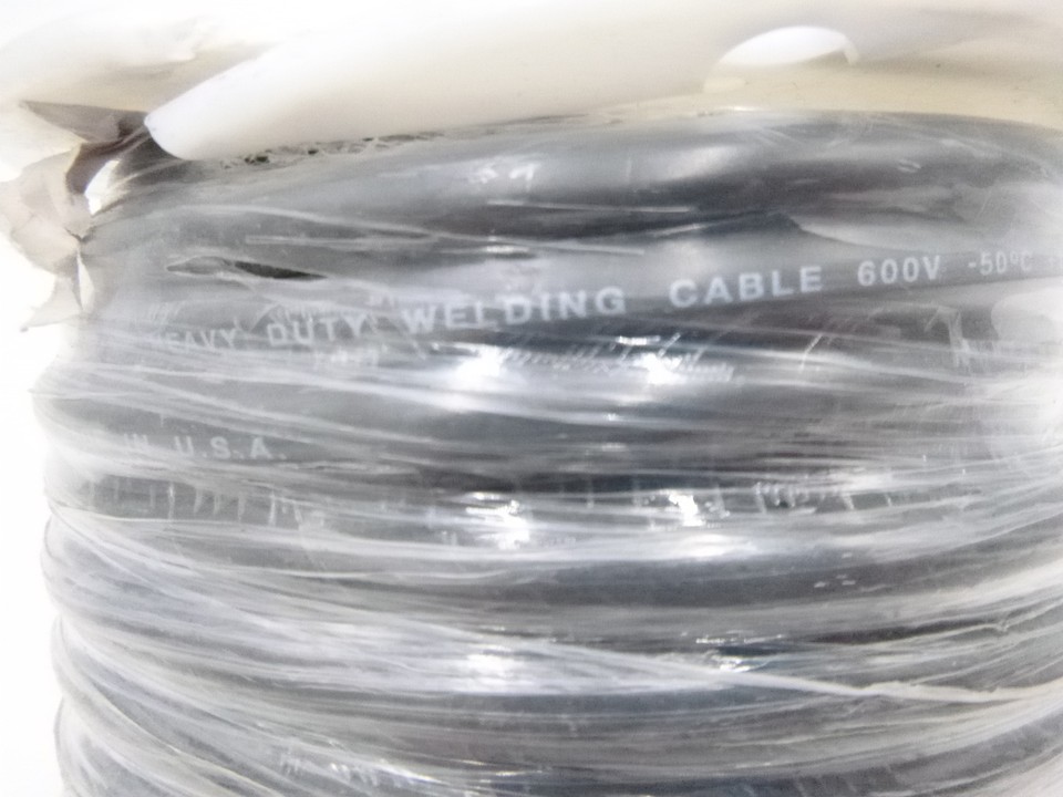 ToughFlex Heavy Duty Welding Cable 4awg 4/0 30 Strand Copper 600V Black