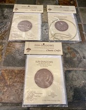 SUN-SHADOWS CUT AND PIERCED WINDOW ORNAMENTS VINTAGE CLASSIC CRAFTS 1986