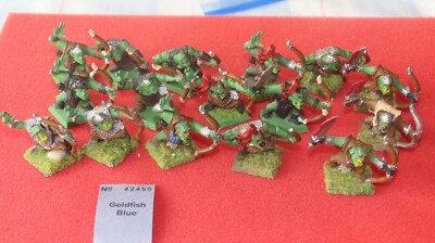 Games Workshop Warhammer Orcs Orruks Warriors Archers x16 Weapons Greenskinz Lot