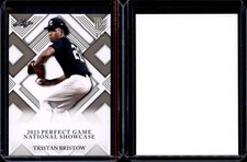 TRISTAN BRISTOW Rookie 2023 Leaf Perfect Game National Showcase BLANK BACK 1/1