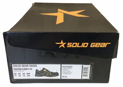 Solid Gear Oasis Men s Safety Shoes Size 11 BOA Fit System Fiberglass Toe Cap(A)