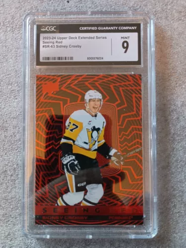 2023-24 Upper Deck Extended Series Seeing Red #SR-63 Sidney Crosby CGC 9