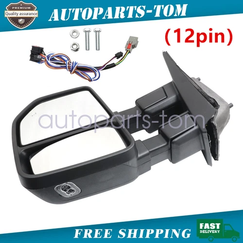 HC3Z-17683-HA Left Front Side View Mirror（12pin） For 2017-2022 Ford F-250 F-350