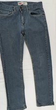 Levis 511 Boys Medium Wash Slim Fit Straight Leg Denim Blue Jeans 16 28x28 